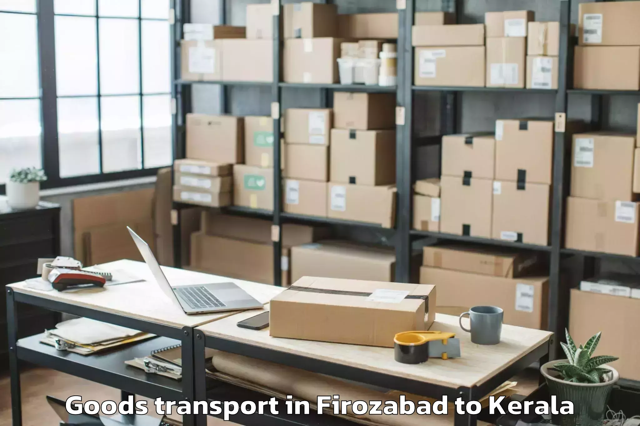 Book Firozabad to Chavara Goods Transport